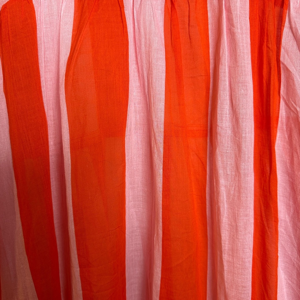 BODEN Sarah Maxi Kaftan Caftan Dress Stripe Pink Orange Maxi Dress US 10R - Picture 5 of 8